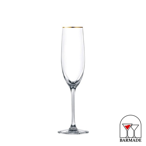 루카리스 골드림 샴페인 글라스 LUCARIS Gold-Rim Champagne Glass 180ml