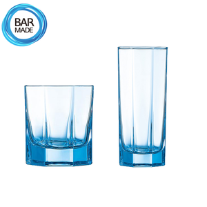 블루 옥타곤 글라스온더락(300ml) / 하이볼(280ml)Blue Octagon Glass