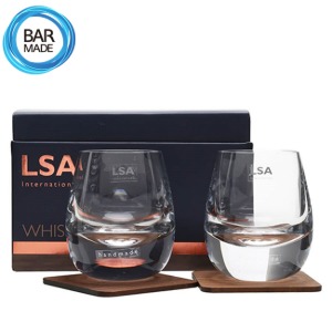 LSA 아일레이 위스키 글라스&amp;코스터 2P LSA Islay Whisky Glass&amp;Coaster 2P 250ml [기프트 박스 포함]