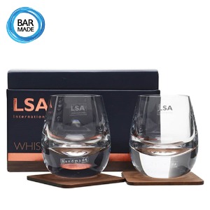 LSA 아일레이 위스키 글라스&amp;코스터 2P LSA Islay Whisky Glass&amp;Coaster 2P 250ml [ 기프트박스 포함 ]