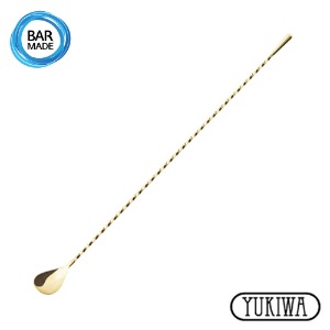 [ RESTOCK ] 유키와 물방울 바스푼 (골드) YUKIWA Teardrop Barspoon (Gold) 40cm