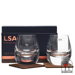 LSA 아일레이 위스키 글라스 세트LSA Islay Whisky Glass Set 250ml (전용 코스터 포함)