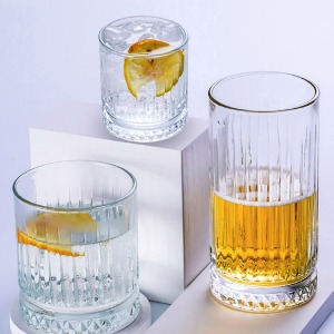엘사 위스키 온더락&amp;하이볼 글라스 Elsa Whisky Rock&amp;Hiball Glass N 210ml · R 355ml · H 430ml