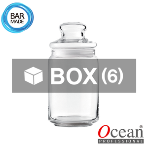 [ BOX - 6 EA ]오션 POP JAR 유리병 (유리뚜껑 포함) OCEAN POP JAR Glass Bottle 650ml